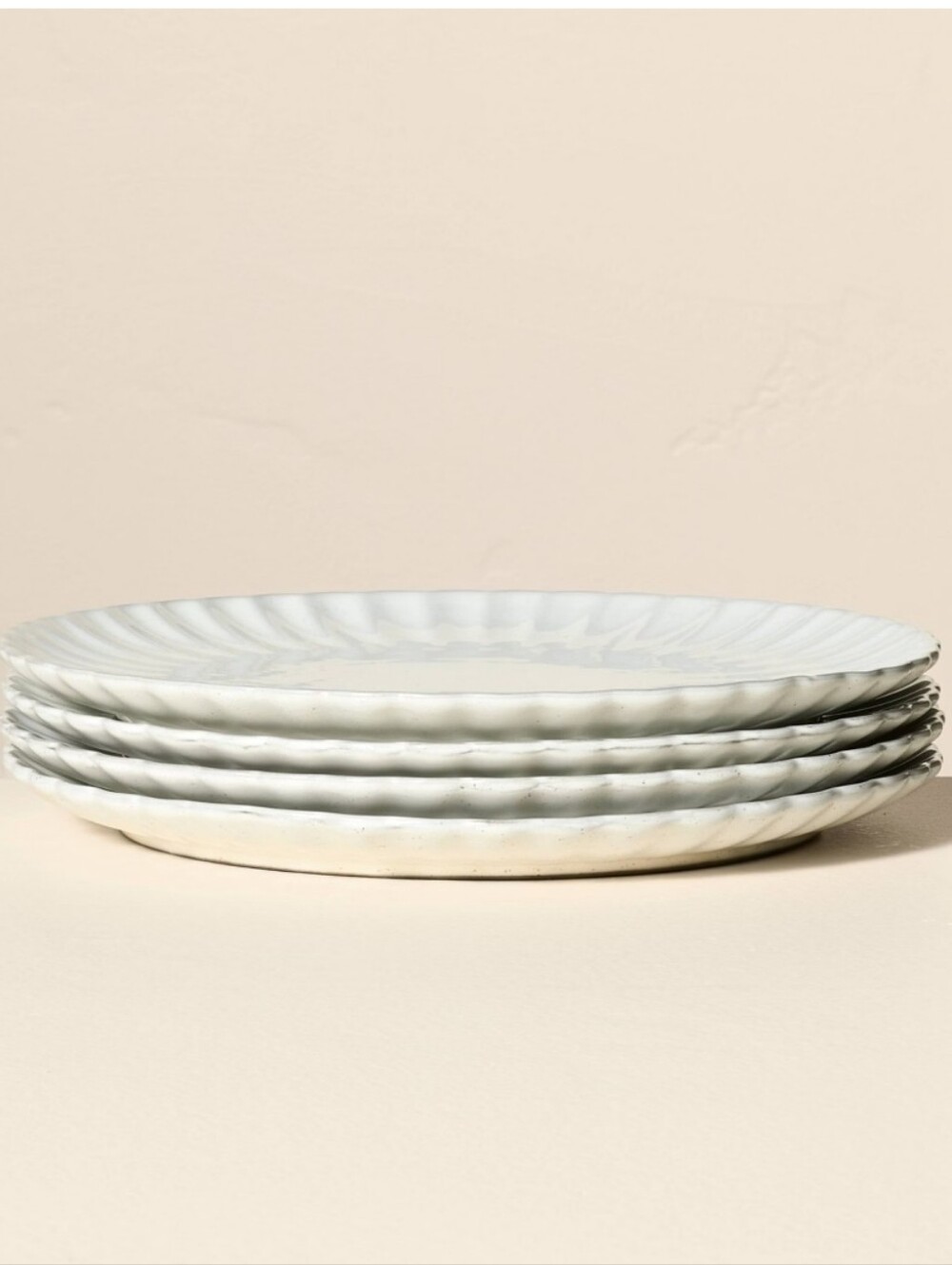 Hearth & Hand With Magnolia 4pc. 8.5" Scalloped Edge Stoneware Salad Plates - Picture 2 of 9